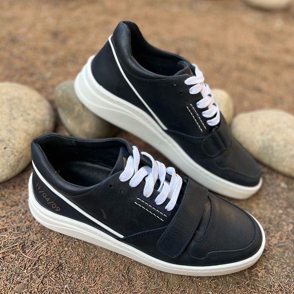 Alma Mater 11/04/09 Black Low Tops with White Detail